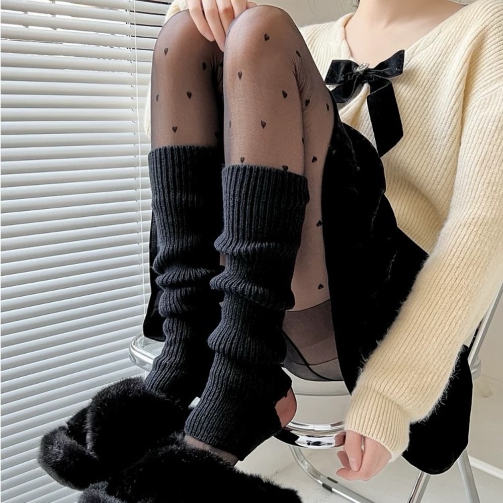 Black Foot Stacking Socks